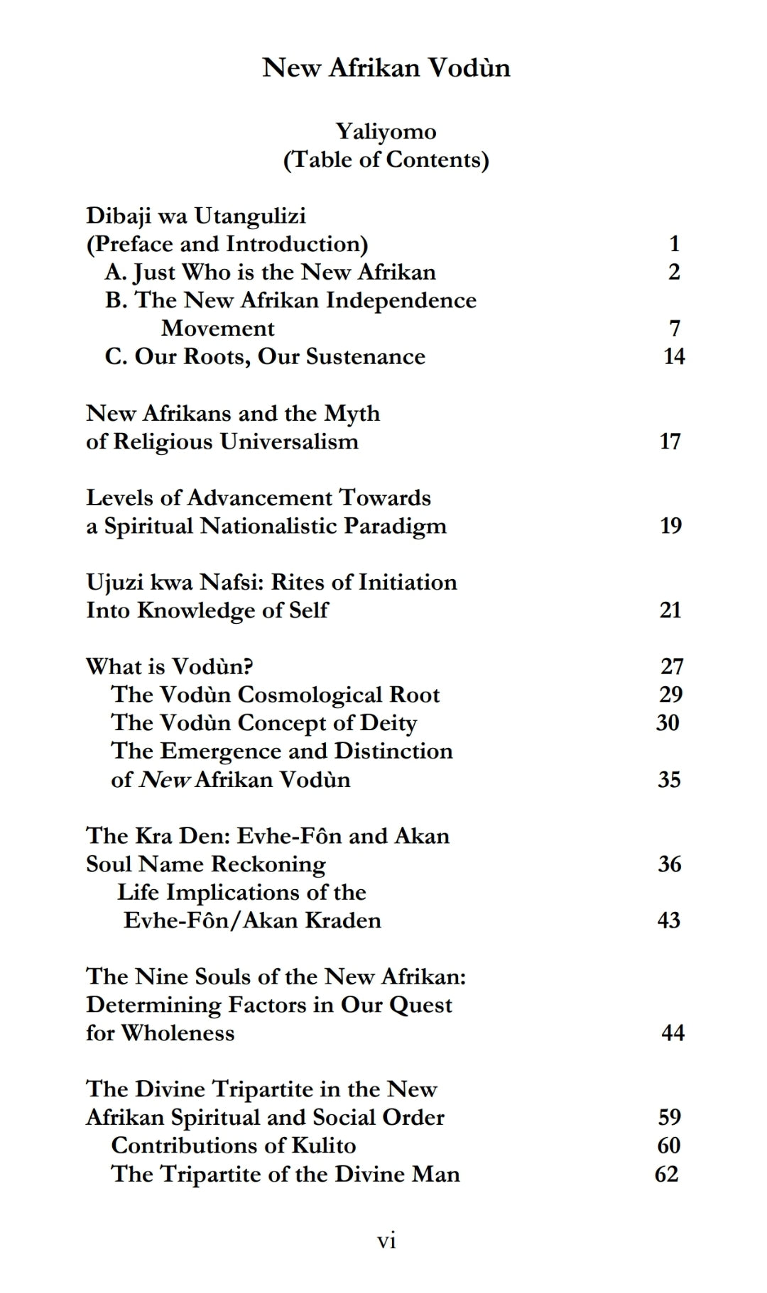 New Afrikan Vodun Vol I – Rites of Spiritual Nationalism ©2005 – 2025
