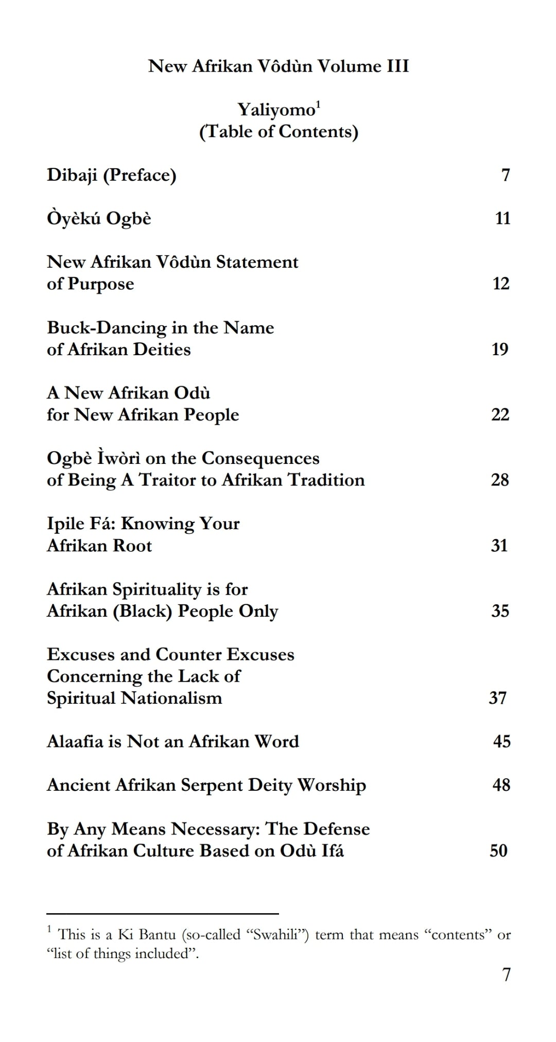 New Afrikan Vodun Vol 3: A Social Discourse Towards Spiritual and  Cultural Reconstitution ©2007 - 2025